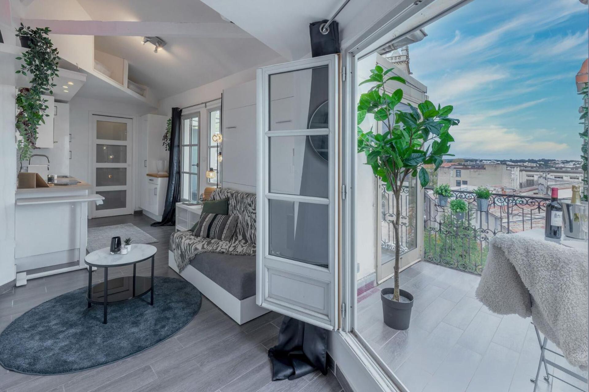 La Terrasse, Vue Sur Les Toits De Montpellier 아파트 외부 사진