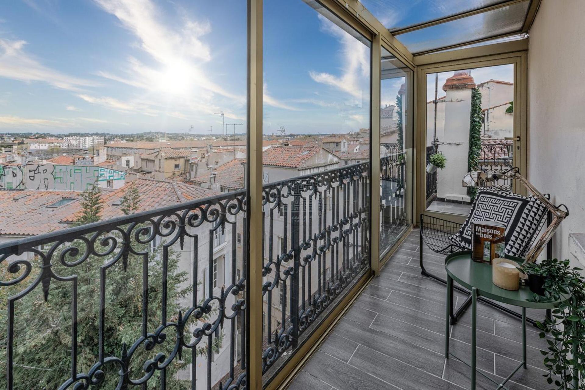 La Terrasse, Vue Sur Les Toits De Montpellier 아파트 외부 사진